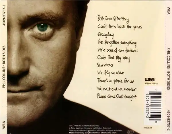 Phil Collins - Both Sides - CD /plast/
