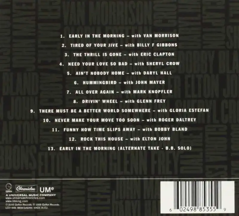 B.B. King - B.B. King & Friends - 80 - CD /plast/