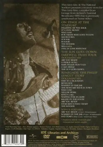 Thin Lizzy - Live At The National Stadium Dublin - DVD /plast/