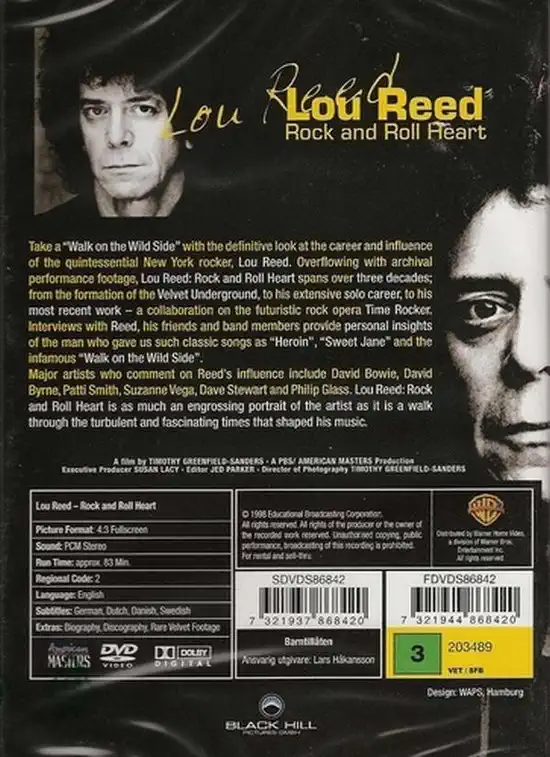 Lou Reed - Rock and Roll Heart - DVD /plast/