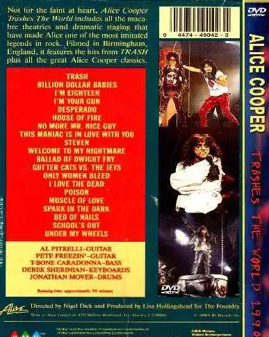 Alice Cooper - Trashes The World - DVD /plast/