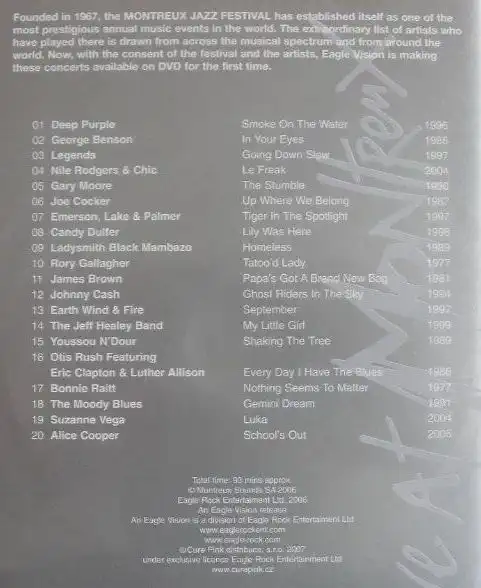 Live At Montreaux 1977-2005 - DVD /plast/