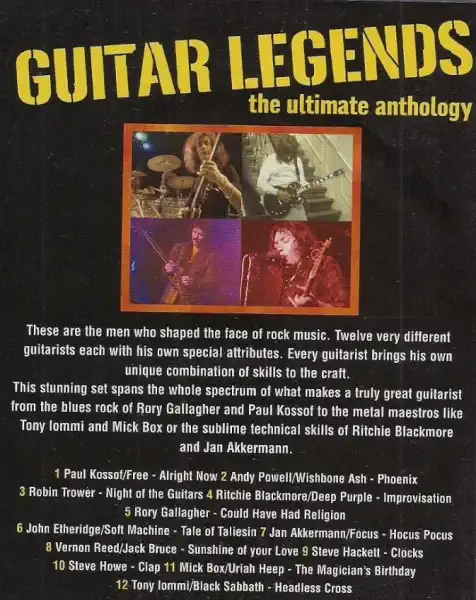Guitar Legends - The Ultimate Anthology - DVD /plast/
