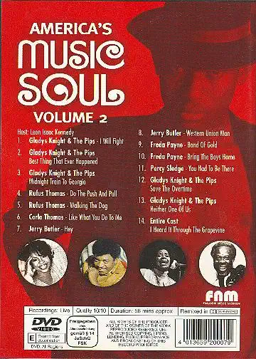 America's Music Soul - Volume 2 - DVD /plast/