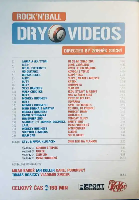 Rock'N'Ball Dry Videos - DVD /plast/