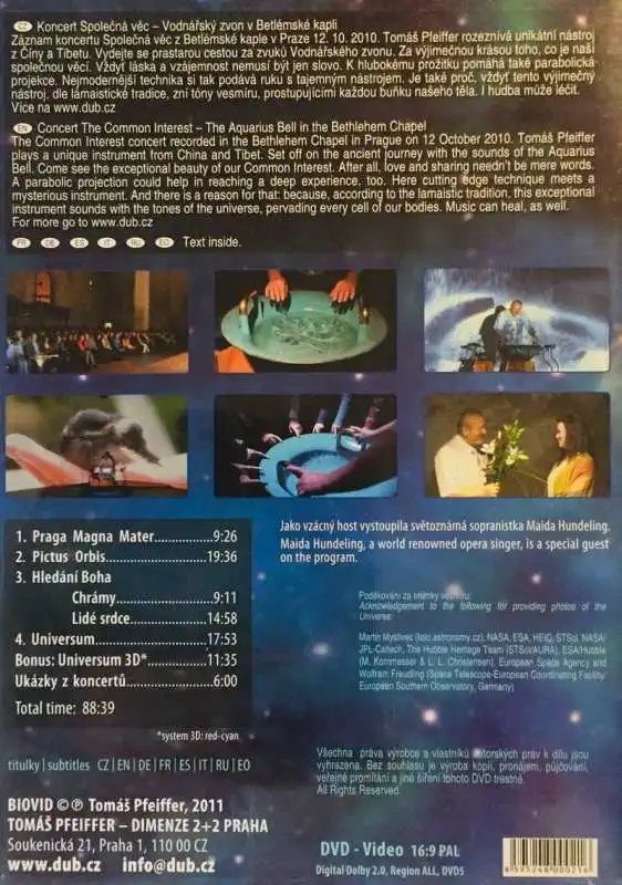 Koncert - Vodnářský zvon v Betlémské kapli - DVD /plast/