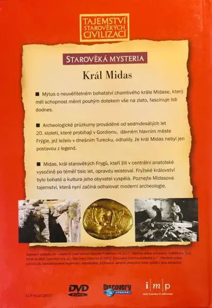 Starověká mysteria - Král Midas - DVD /brožura/