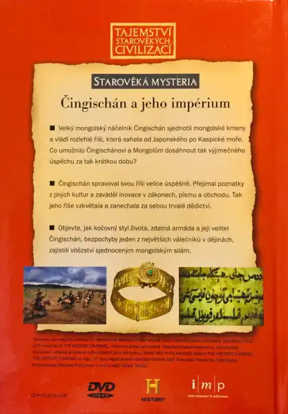 Starověká mysteria - Čingischán a jeho impérium - DVD /brožura/