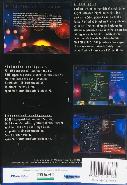 ASTR0 2001 - Báječný vesmír - PC CD-ROM /karton/
