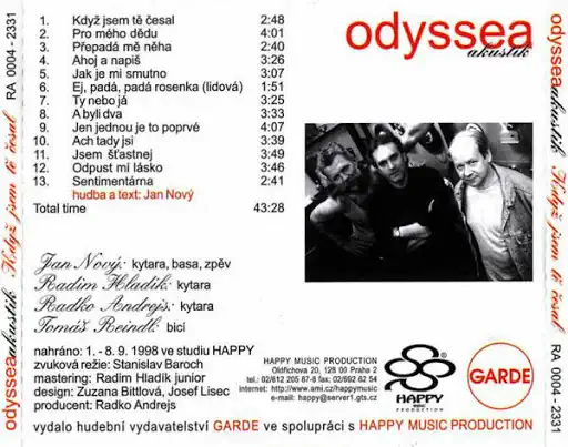 Odyssea Akustik - Když jsem tě česal - CD /plast