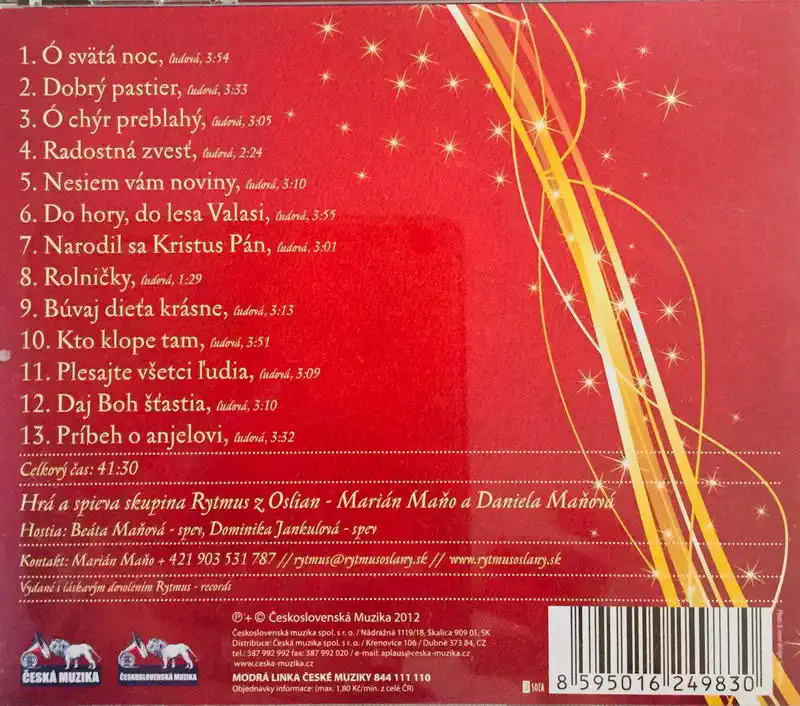 Rytmus - Marián a Daniela z Oslian - O svätá noc - CD /plast/