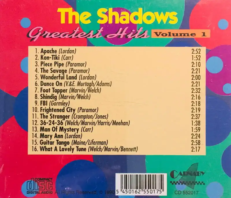 The Shadows - Gretest Hits - Volume 1 - CD /plast/