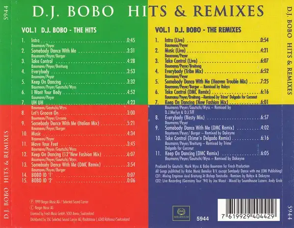 D.J. Bobo - Millenium Collection - CD /plast/bazarové zboží/