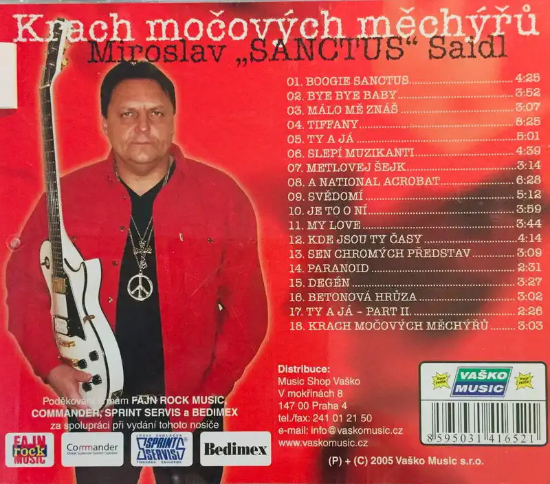 Miroslav "Sanctus" Saidl - Krach močových měchýřů - CD /plast/