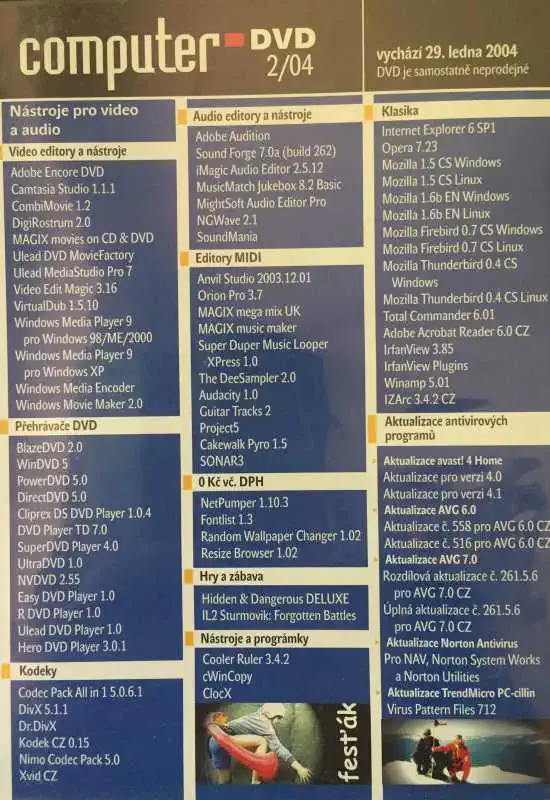 Computer 2/04 - 50 programů - DVD-ROM /plast/