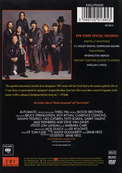 Blood Brothers - Bruce Springsteen and the Street Band - DVD /plast/