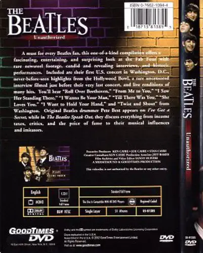 The Beatles - Unauthorized - DVD /plast/