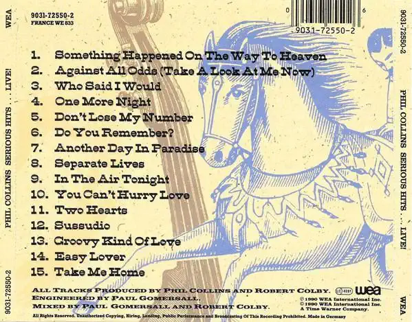 Phil Collins - Serious Hits...Live! - CD /plast/
