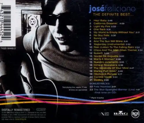 José Feliciano - The Definite Best - CD /plast v šubru/