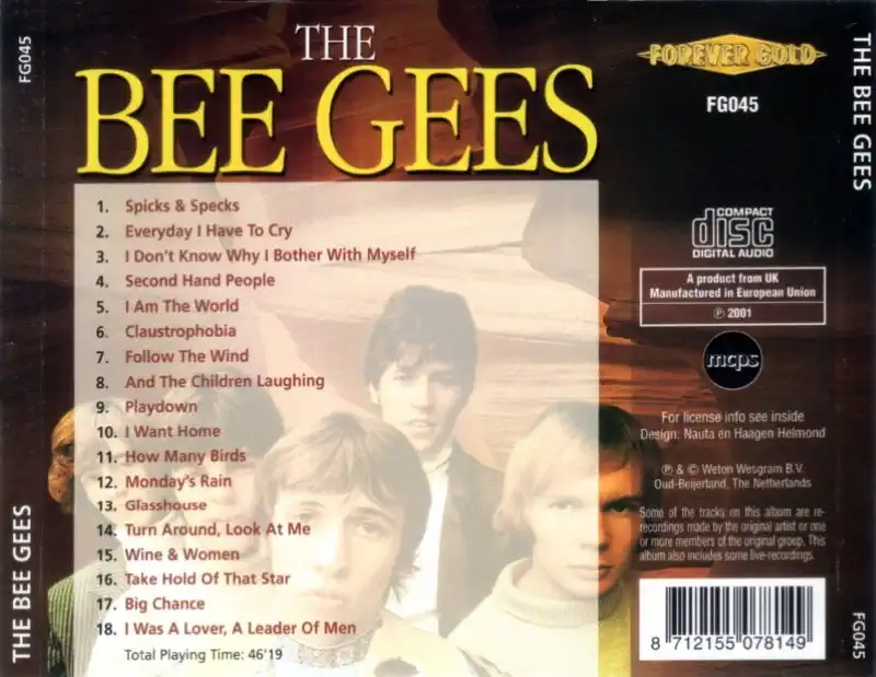The Bee Gees - Forever Gold - CD /plast/bazarové zboží/