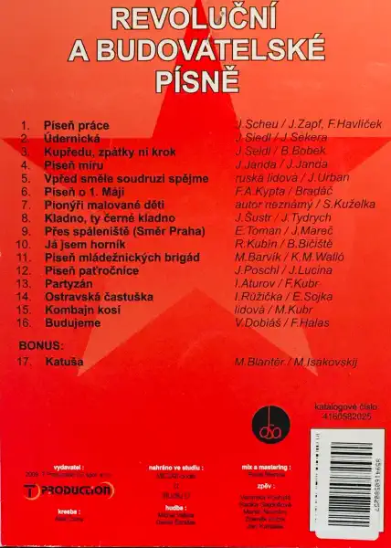 Revoluční a budovatelské písně - CD /pošetka/