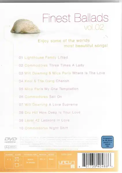 Finest Ballades vol. 02 - DVD plast 