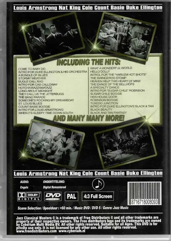 Jazz Classical Masters - Volume 1 - DVD plast