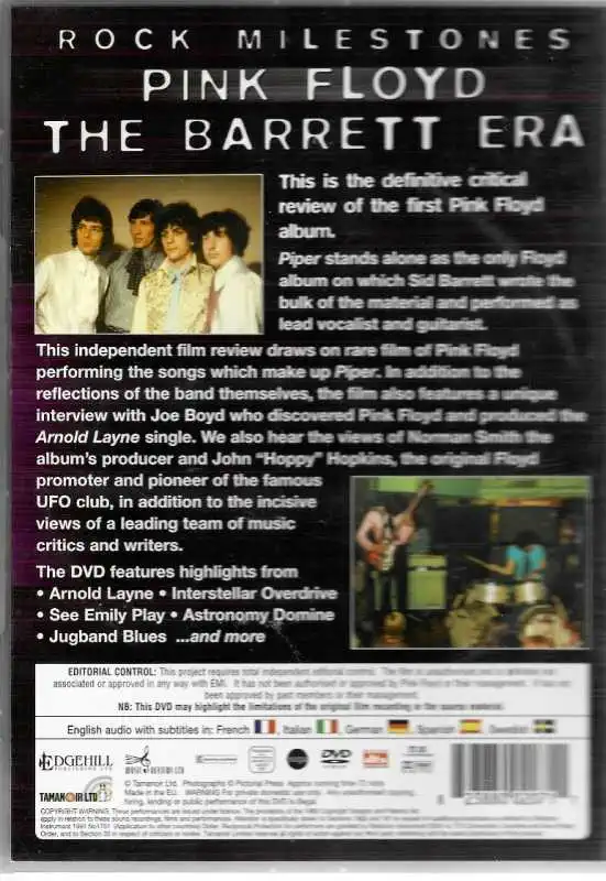 Pink Floyds - The Piper at the Gates of Dawn - DVD plast