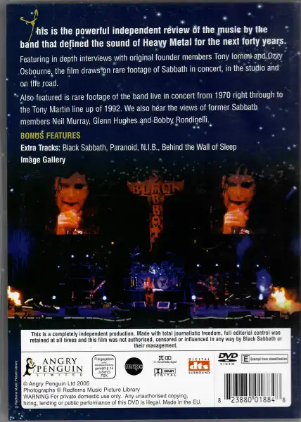Black Sabbath - Rock Review - DVD plast 