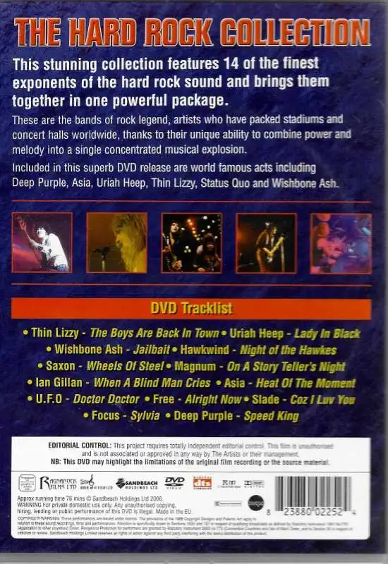 The Hard Rock Collection - DVD plast