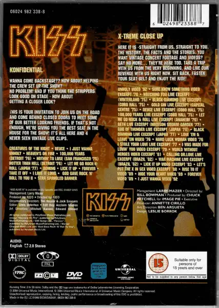 Kiss – Konfidential & X - Treme Close Up - DVD plast