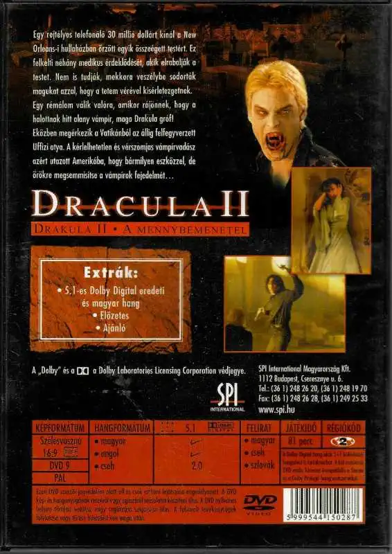 Dracula II - DVD plast