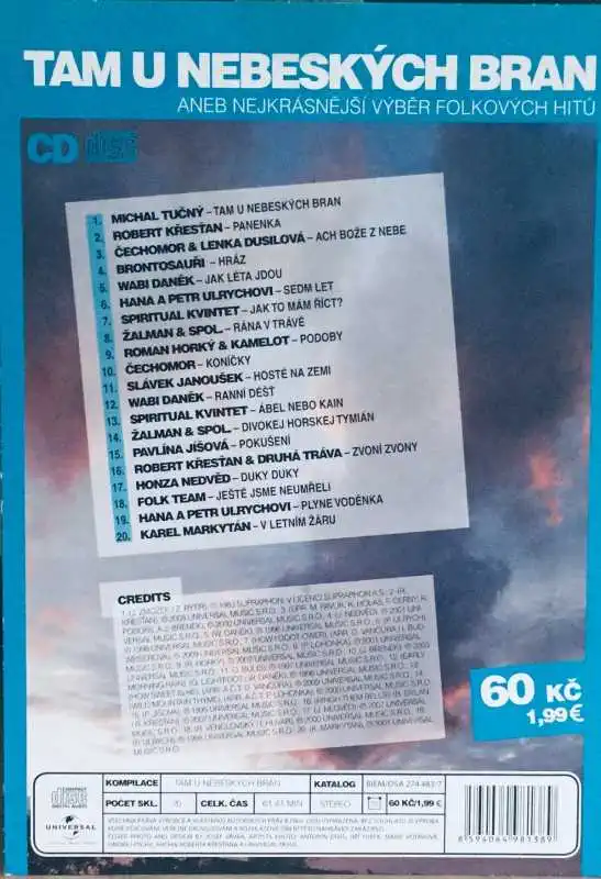 Tam u nebeských bran aneb nejkrásnější výběr folkových hitů - CD /pošetka/