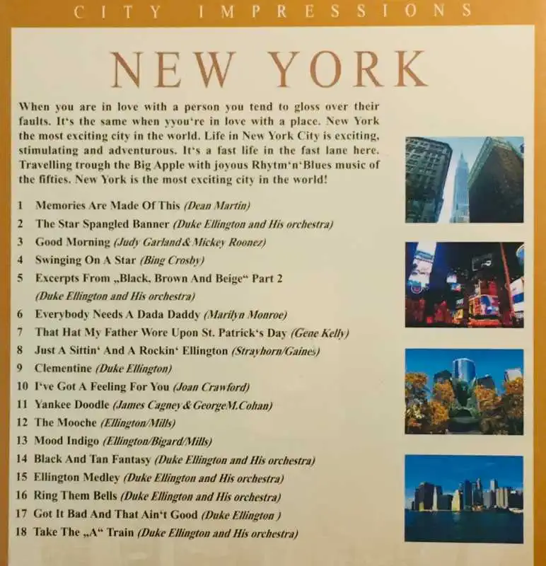 New York - City Impressions - DVD /plast/