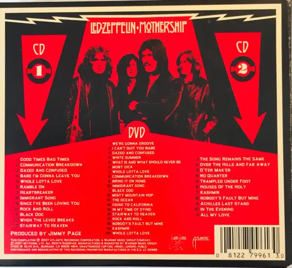 Led Zeppelin - Mothership - 2xCD+DVD /karton/bazarové zboží/