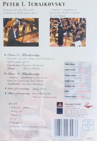 Peter I. Tchaikovsky - Platinum Edition - DVD /plast/