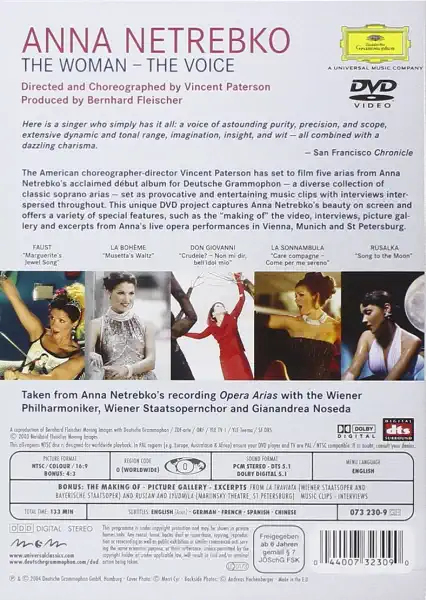 Anna Netrebko - The Woman the Voice - DVD /plast/