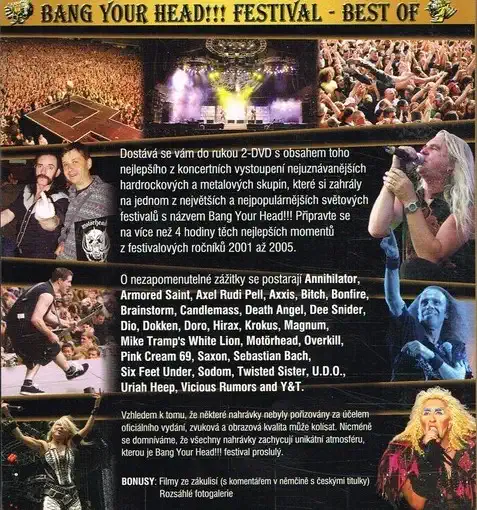 Bang Your Head!!! Festival - Speciální dvoudisková edice - 2xDVD /plast/