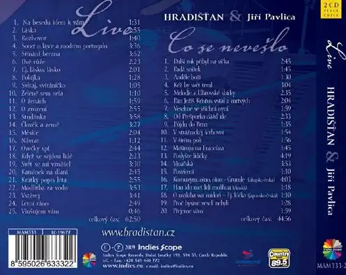 Hradišťan - Jiří Pavlica - Live - CD /digipack malý