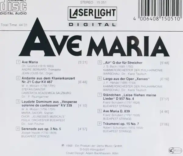 Ave Maria - Klassik ist schön - CD /plast/