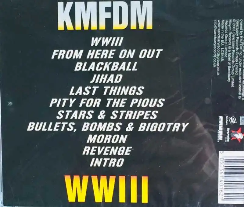 KMFDM - WWIII - CD /plast/