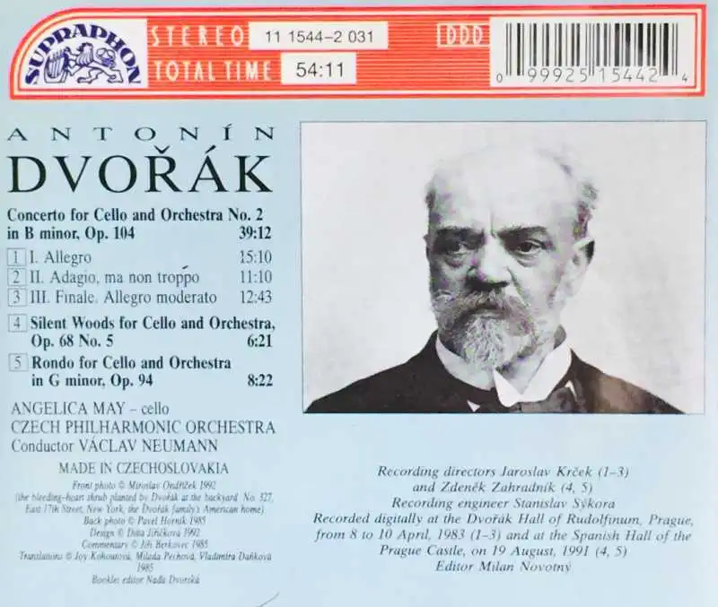 Dvořák - Cello Concerto / Silent Woods / Rondo - CD /plast/