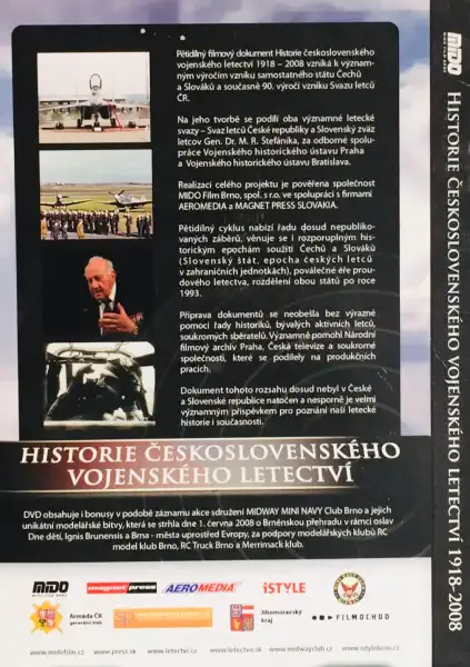 Historie československého vojenského letectví : Upoutávka- DVD /pošetka/