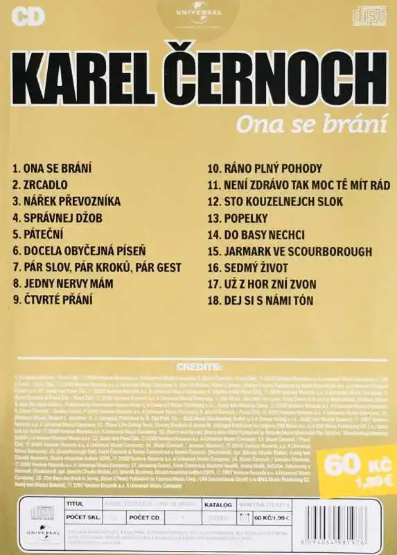 Karel Černoch - Ona se brání - CD /pošetka/