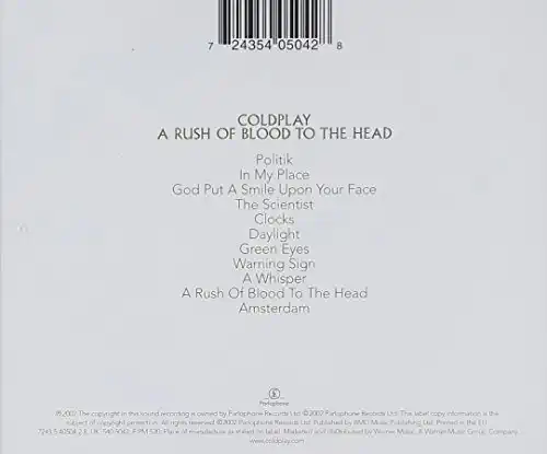Coldplay - A Rush of Blood to the Head - CD /plast/
