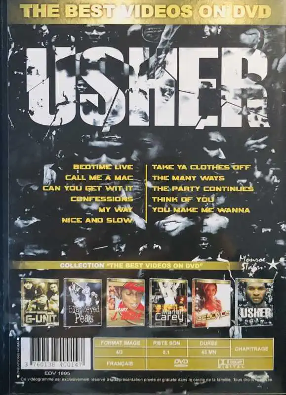 Usher - The Best Videos on DVD - DVD /plast/