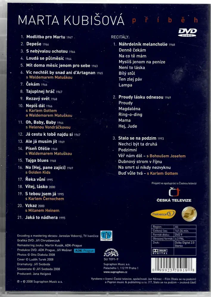 Marta Kubišová - Příběh - DVD plast