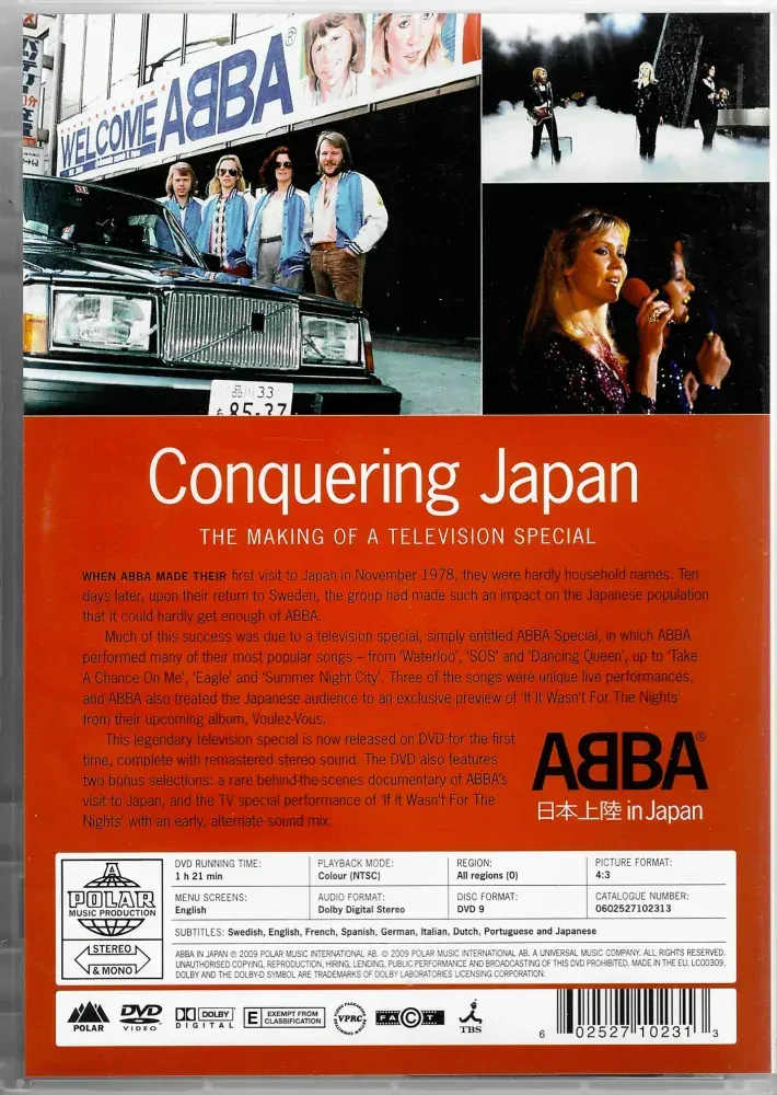ABBA - In Japan - DVD plast