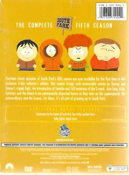 South Park - The complete fifth season - (3DVD) /bazarové zboží/