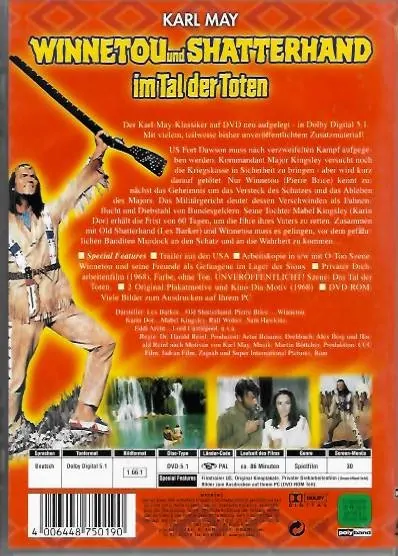 Winnetou und Shatterhand im Tal der Toten - DVD plast /bazarové zboží/